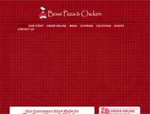 Tablet Screenshot of bosspizzaandchicken.com